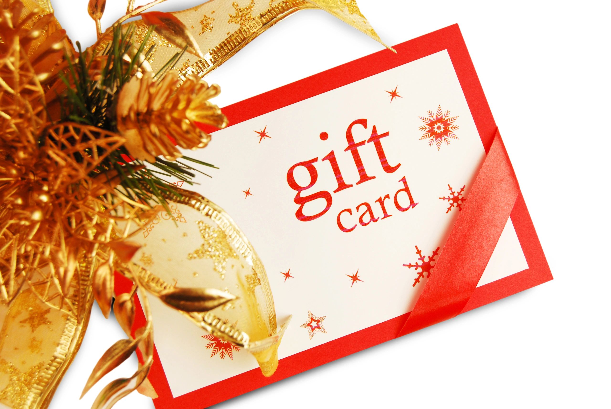 holiday gift card winner happy festive