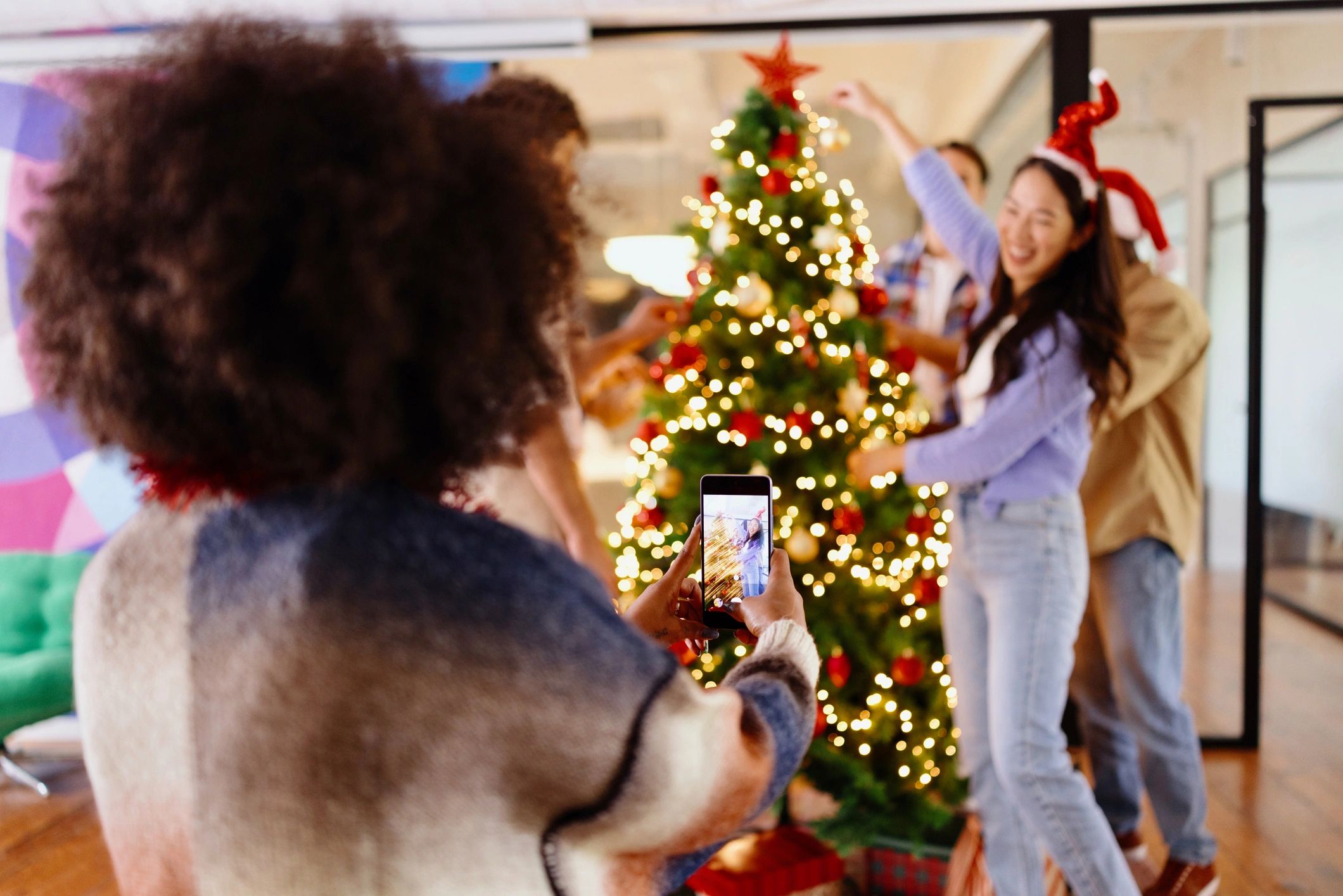 Christmas social media shoutout festive